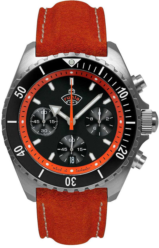 Ruhla Glasbach Cup 49702 Herren Uhr • Quarz • Edelstahl