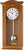 AMS Horloge murale 64x28x10 cm Cerisier • Radiopilotée • Mélodie Westminster