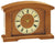 Pendule à poser AMS 18x25x5 cm cerisier • Boîtier en bois massif • Radiopilotée