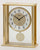 AMS Table Clock 25x20x7 cm Metal and Glass • Precise Radio-Controlled Pendulum Movement • Timeless Design
