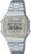 Zegarek cyfrowy Casio Vintage ze srebrną metalową bransoletą i podświetlanym wyświetlaczem
