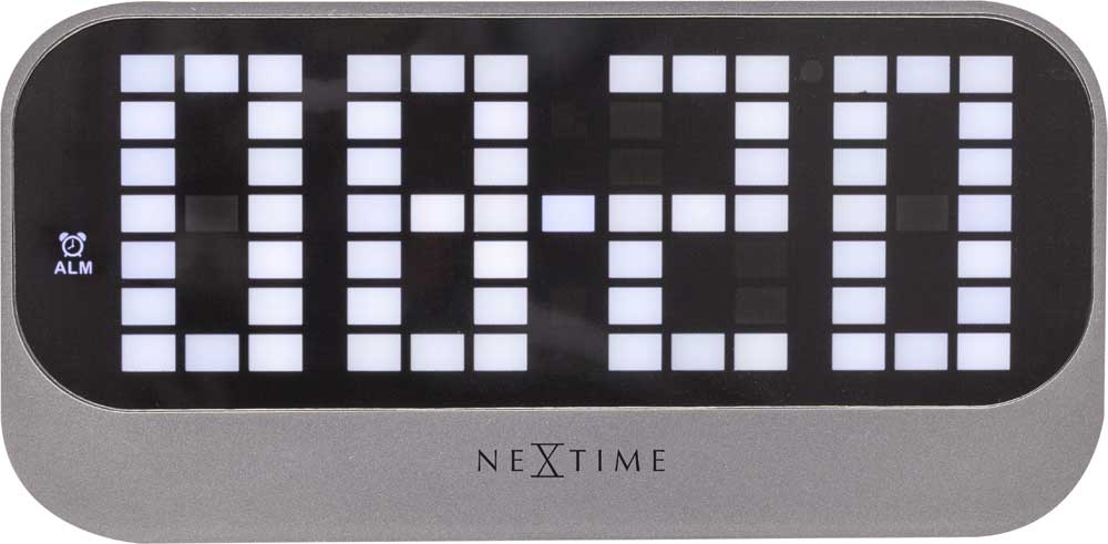Nextime Table Clock 17.5x8.5x5 cm Acrylic • Digital Display • Alarm Function