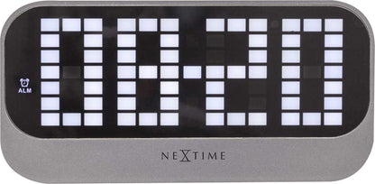 Nextime Table Clock 17.5x8.5x5 cm Acrylic • Digital Display • Alarm Function