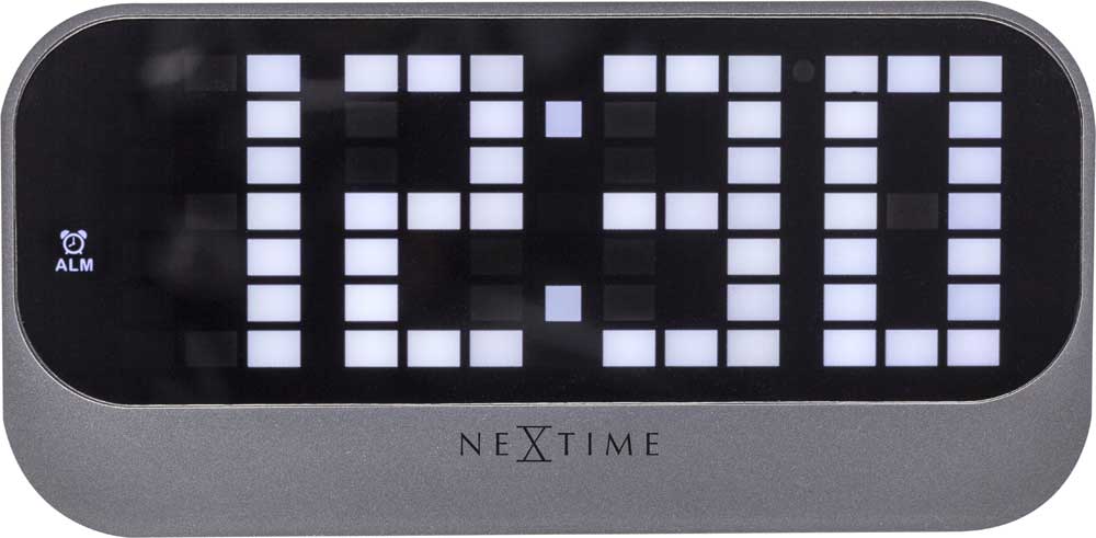 Nextime Table Clock 17.5x8.5x5 cm Acrylic • Digital Display • Alarm Function