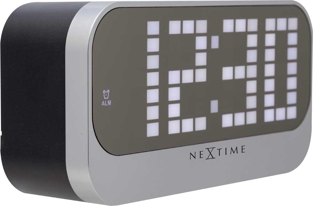 Nextime Table Clock 17.5x8.5x5 cm Acrylic • Digital Display • Alarm Function