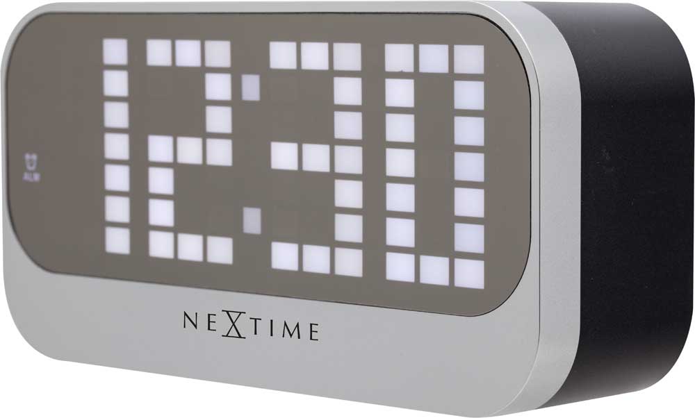 Nextime Table Clock 17.5x8.5x5 cm Acrylic • Digital Display • Alarm Function
