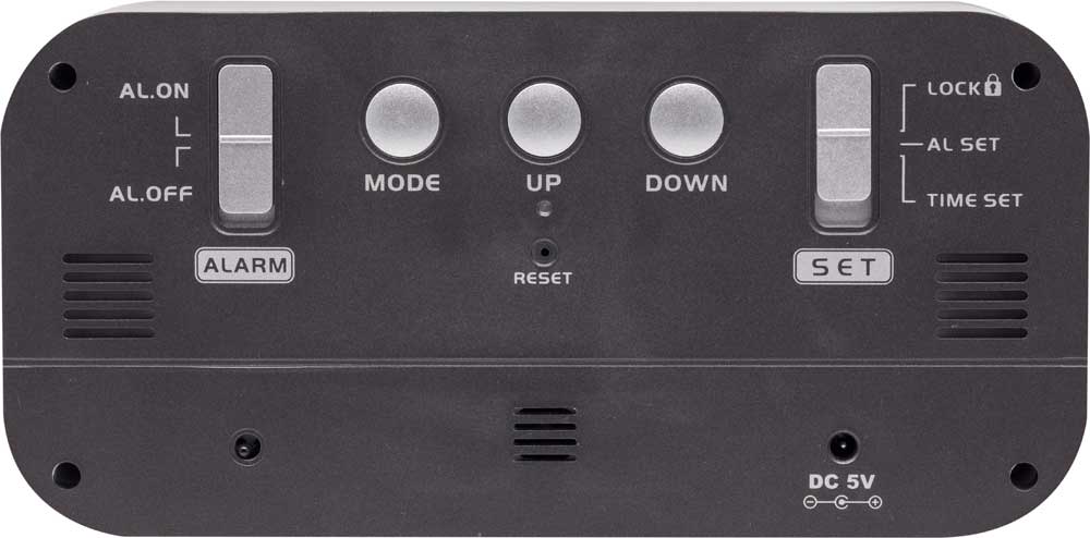 Nextime Table Clock 17.5x8.5x5 cm Acrylic • Digital Display • Alarm Function