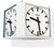 Horloge murale Peweta 56,5x56,5x56,5 cm métal • Quatre faces • Radiopilotée