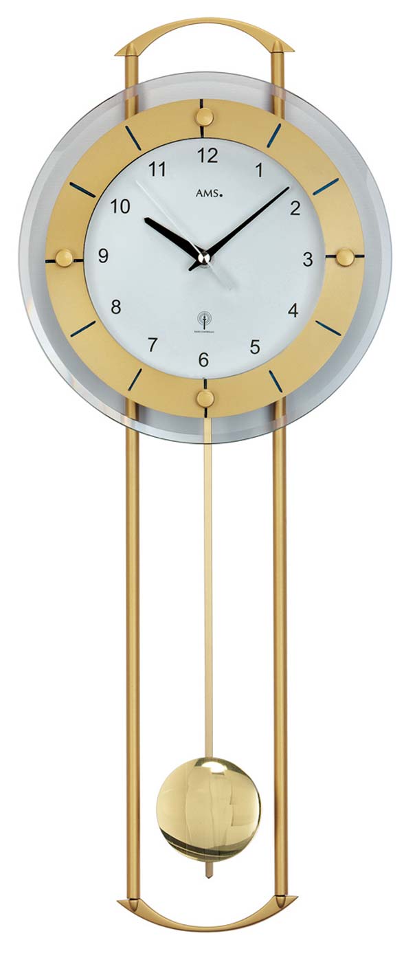 Horloge murale AMS 60x24x6 cm métal • Radiopilotée • Silencieuse