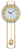 Horloge murale AMS 60x24x6 cm métal • Radiopilotée • Silencieuse