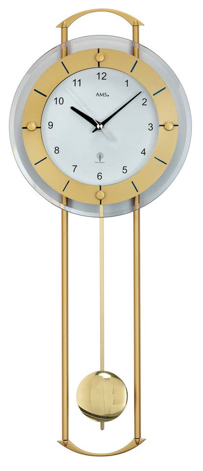 Horloge murale AMS 60x24x6 cm métal • Radiopilotée • Silencieuse