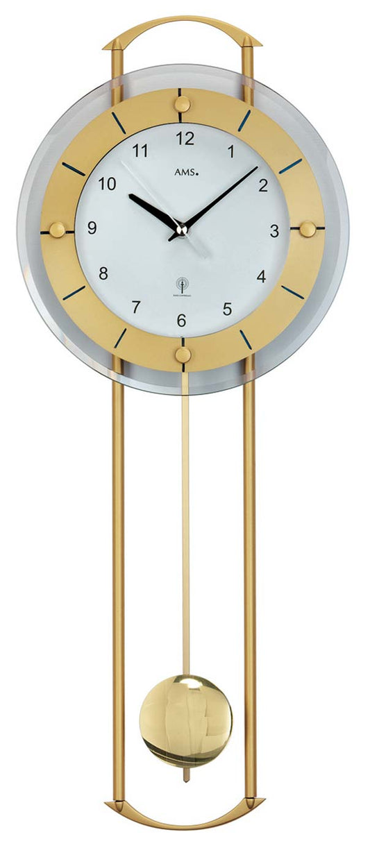 Horloge murale AMS 60x24x6 cm métal • Radiopilotée • Silencieuse