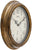 Horloge murale AMS 30 cm Ø Plastique • Précision radiopilotée • Aspect bois antique