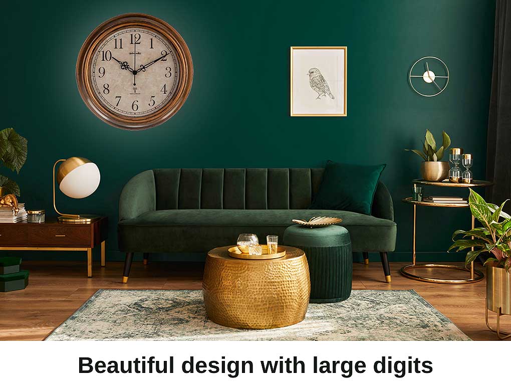 AMS Wall Clock 30x30x5 cm Plastic • Radio-controlled • Precise