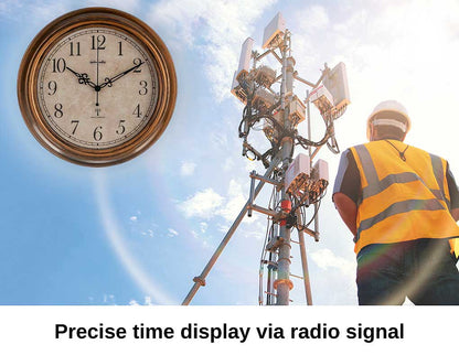 AMS Wall Clock 30x30x5 cm Plastic • Radio-controlled • Precise