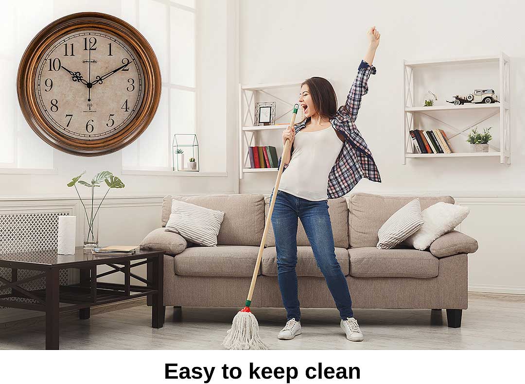 AMS Wall Clock 30x30x5 cm Plastic • Radio-controlled • Precise