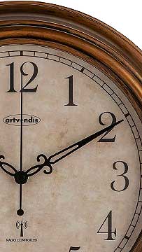 AMS Wall Clock 30x30x5 cm Plastic • Radio-controlled • Precise