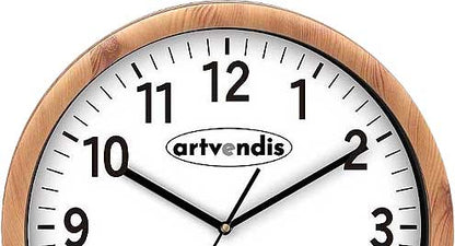 Horloge murale AMS 30x30x4,5 cm plastique • Radio-pilotée • Silencieuse