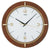 Horloge murale AMS 29x29x5 cm bois • Mouvement radiopiloté de précision • Boîtier en bois noble