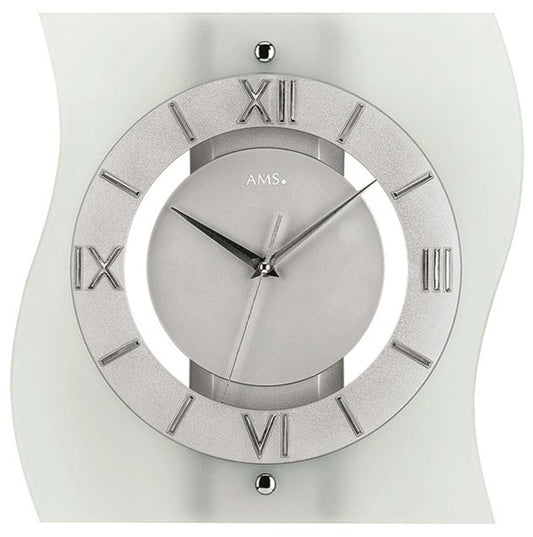 Horloge murale AMS 30x32 cm bois • Précision radio-pilotée • Design intemporel