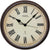 AMS Horloge murale 42x42x8 cm Métal • Mouvement radio-piloté silencieux • Chiffres romains