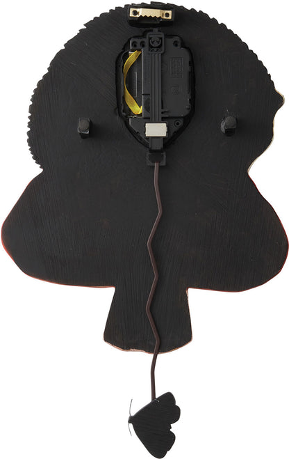 Allen Designs Wall Clock 28.5x23.0x6.0 cm Plastic • Streamlined Design • With Pendulum