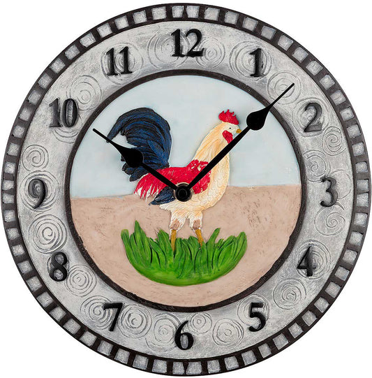 Atlanta Wall Clock 29 cm Ø Polyresin • Stylish Design • Precise Quartz Movement