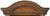 AMS Horloge murale 53x27x13 cm bois • Mouvement mécanique de 14 jours • Arrêt manuel de la sonnerie