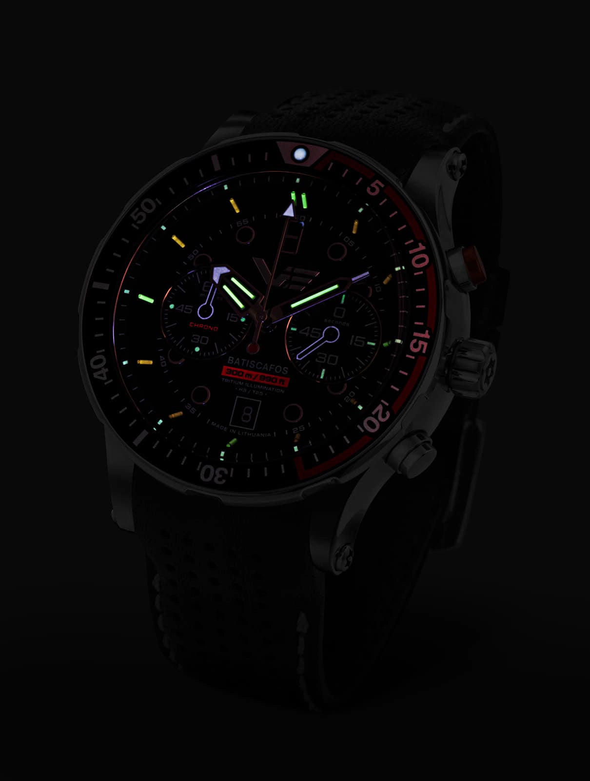 Vostok Europe Batiscafos 6S21-511A771 Herrenuhr • Tritium-Leuchtquellen • 30 ATM