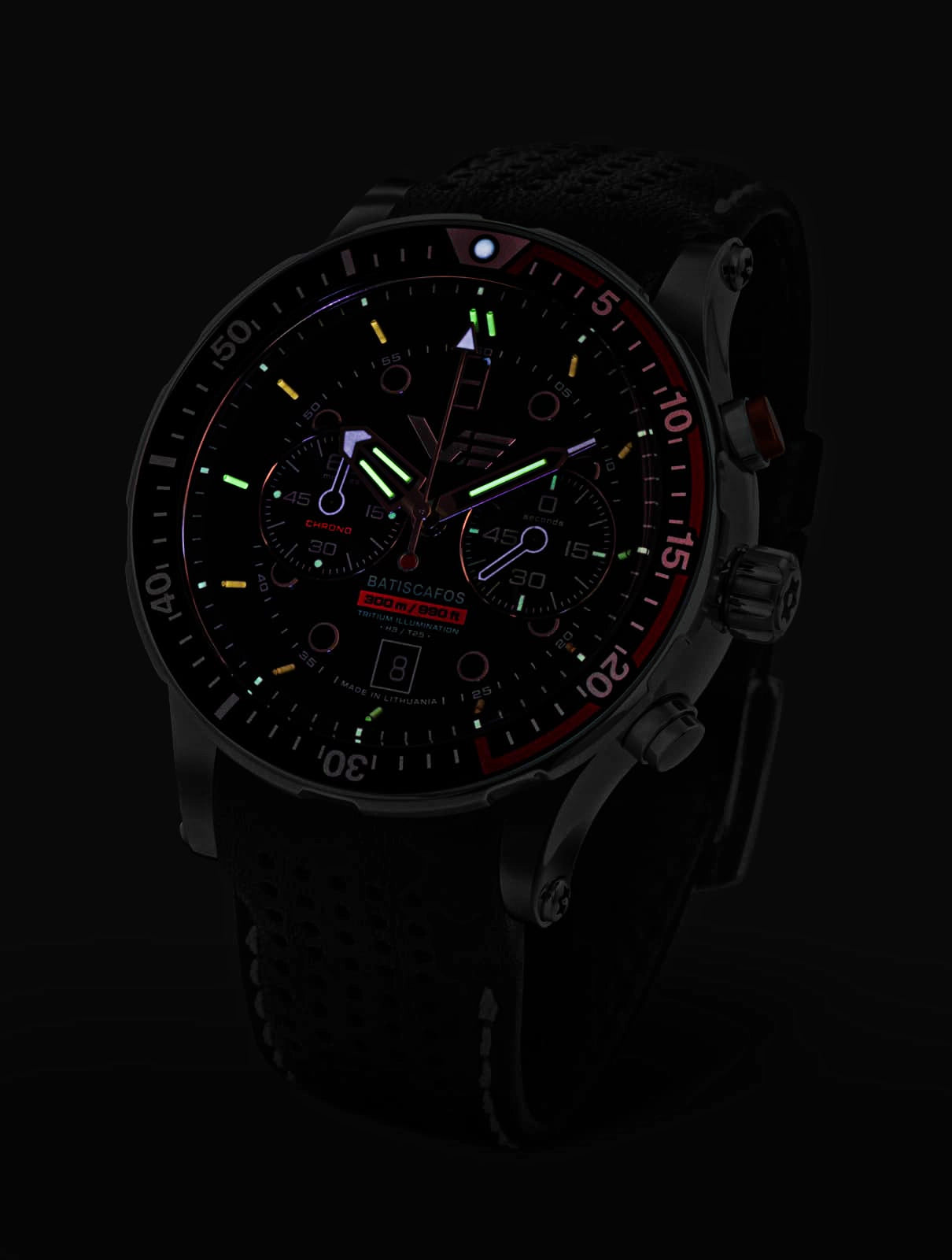 Vostok Europe Batiscafos 6S21-511A771B Men's Watch • Tritium Tubes • 30 ATM