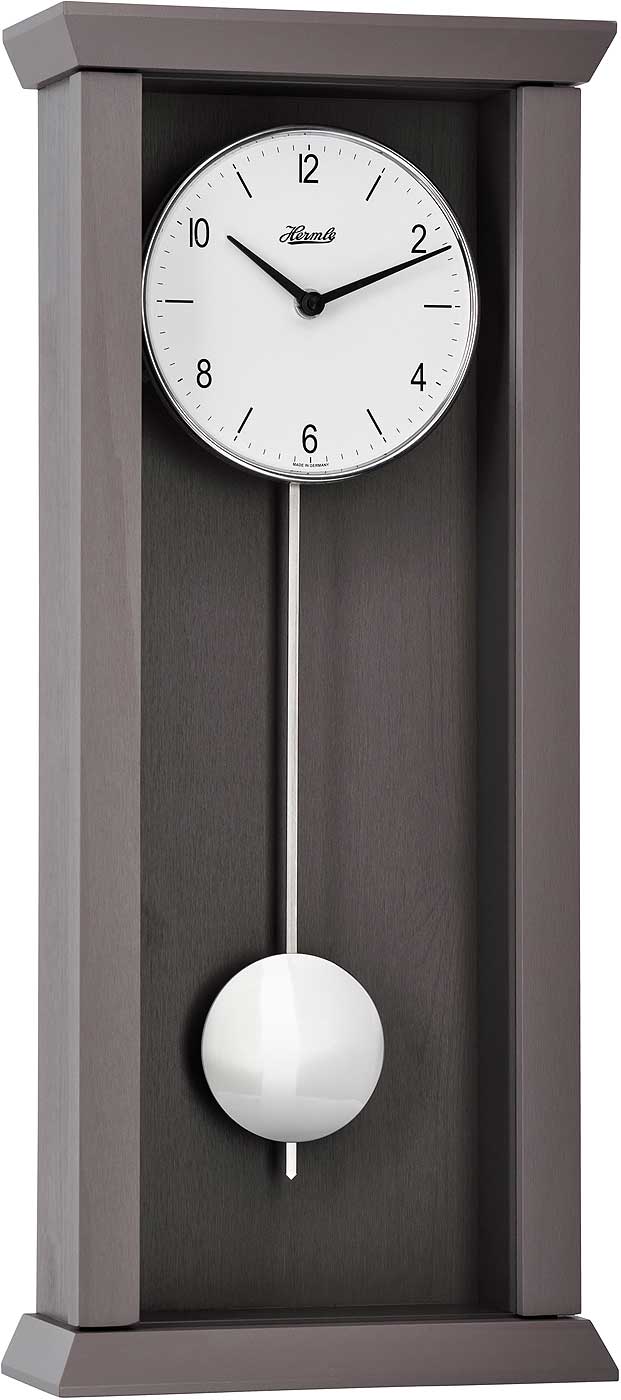Hermle Wall Clock 57.15x24.13x10.16 cm Wood • Modern Design • Precise Quartz Movement