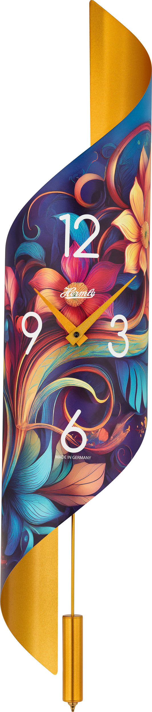 Hermle Wall Clock 67x15x16 cm Metal • Modern Quartz Movement • Elegant Design