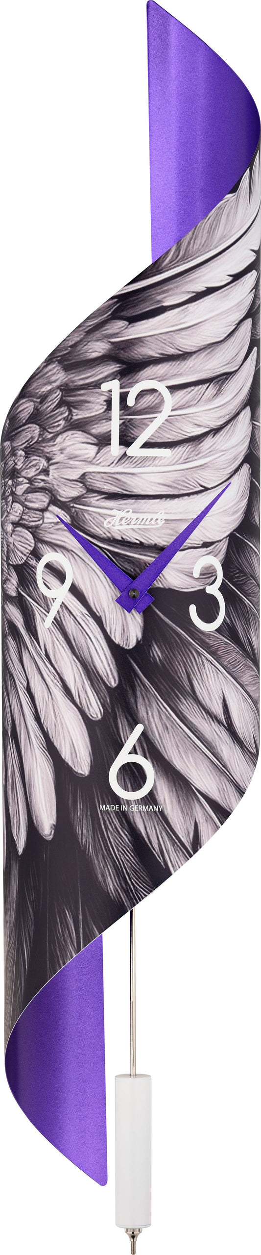 Hermle Wall Clock 67x15x16.5 cm Metal • Precise Quartz Movement • Elegant Pendulum Design