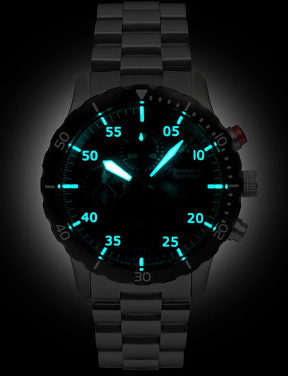 Zeppelin Eurofighter 7218M-3 Men's Watch • Automatic Chronograph • Sapphire Crystal