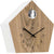 AMS Wall Clock 22x22x8 cm Wood • Cuckoo Call with Night Shut-off • Modern Oak and White Design