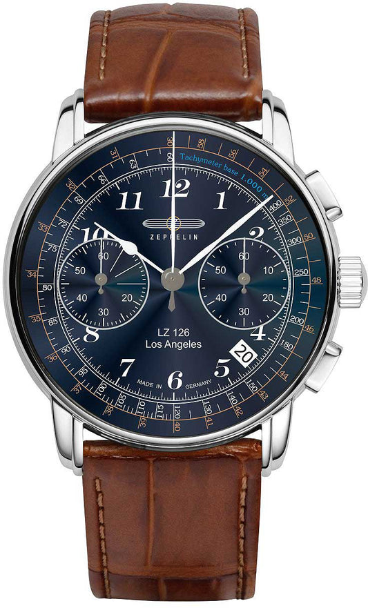 Zeppelin LZ126 Los Angeles 7614-3 Men's Watch • Chronograph • Tachymeter