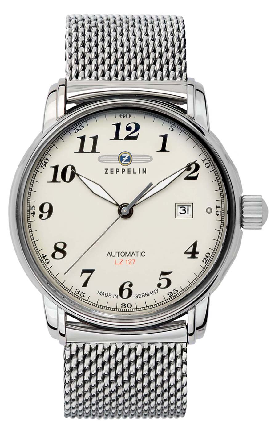 Zeppelin LZ127 Graf Zeppelin 7656M-5 Montre pour Homme • Automatique • Acier Inoxydable