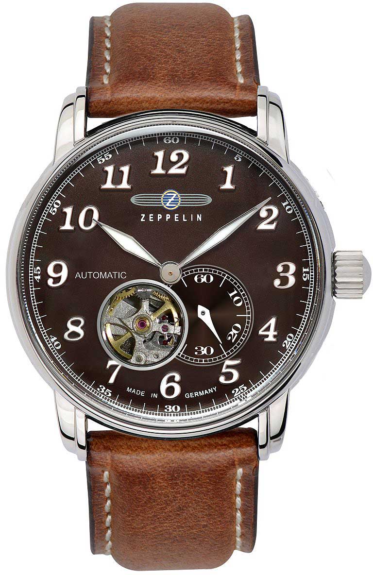 Zeppelin LZ 127 Graf Zeppelin 7666-4 Montre Homme • Automatique • Cœur ouvert