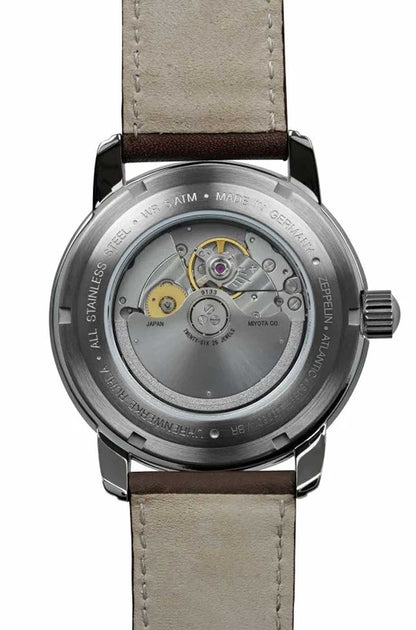 Montre pour hommes Zeppelin Atlantic 8468-3 • Automatique GMT • Fabriqué en Allemagne