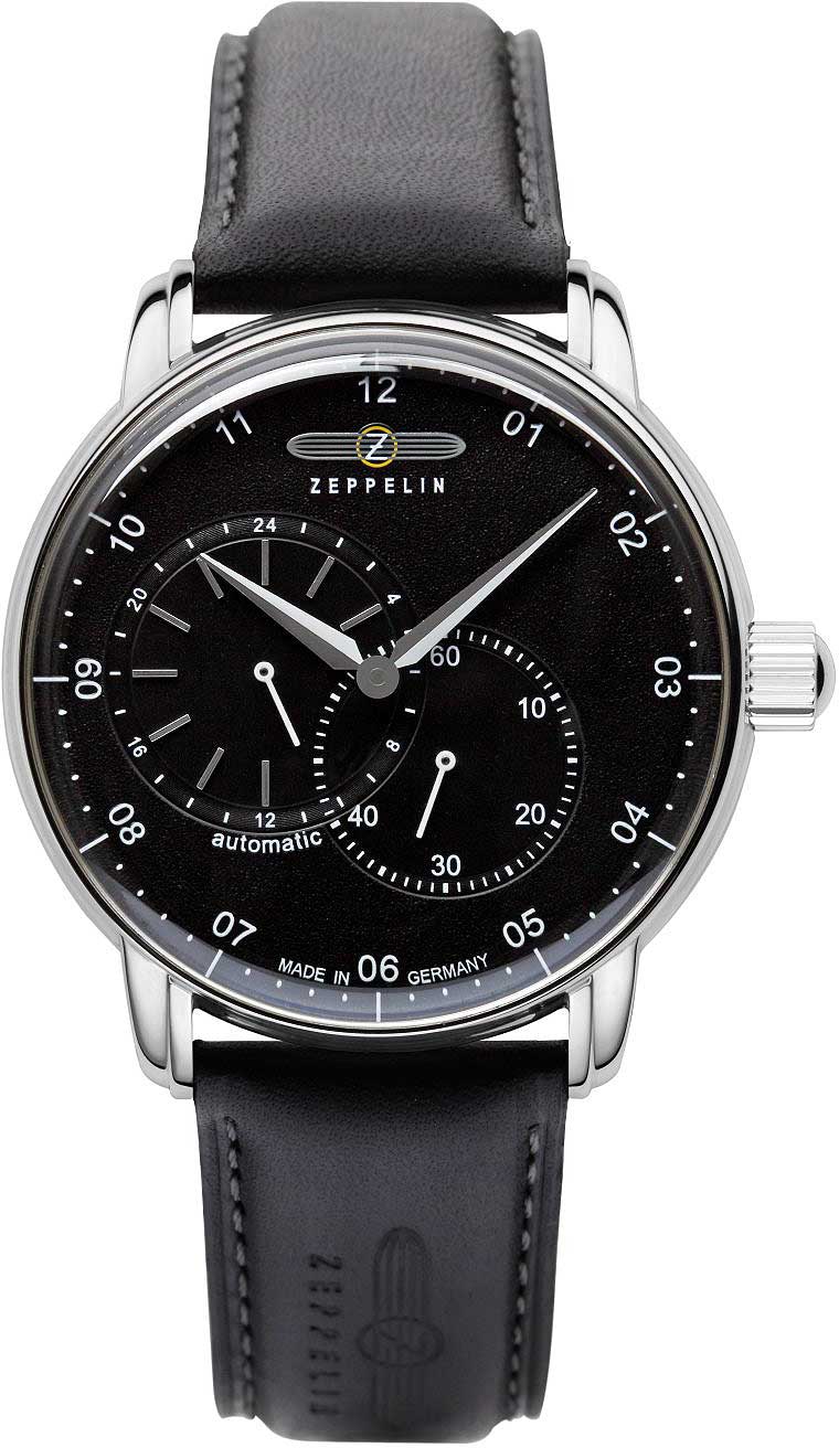 Montre pour homme Zeppelin New Captain's Line 8662-2 • Automatique • Fond transparent