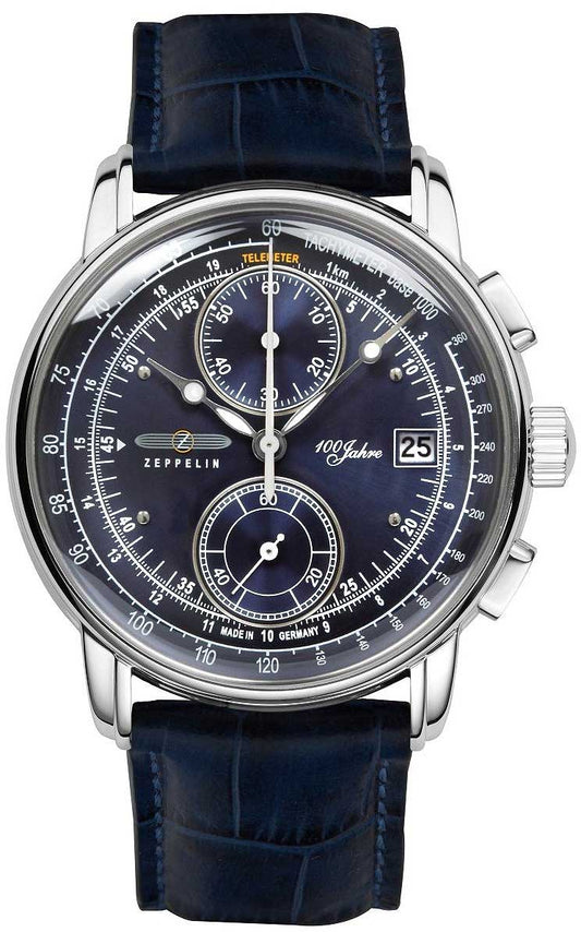 Zeppelin 100 Jahre 8670-3 Herrenuhr • Made in Germany • Retro-Look