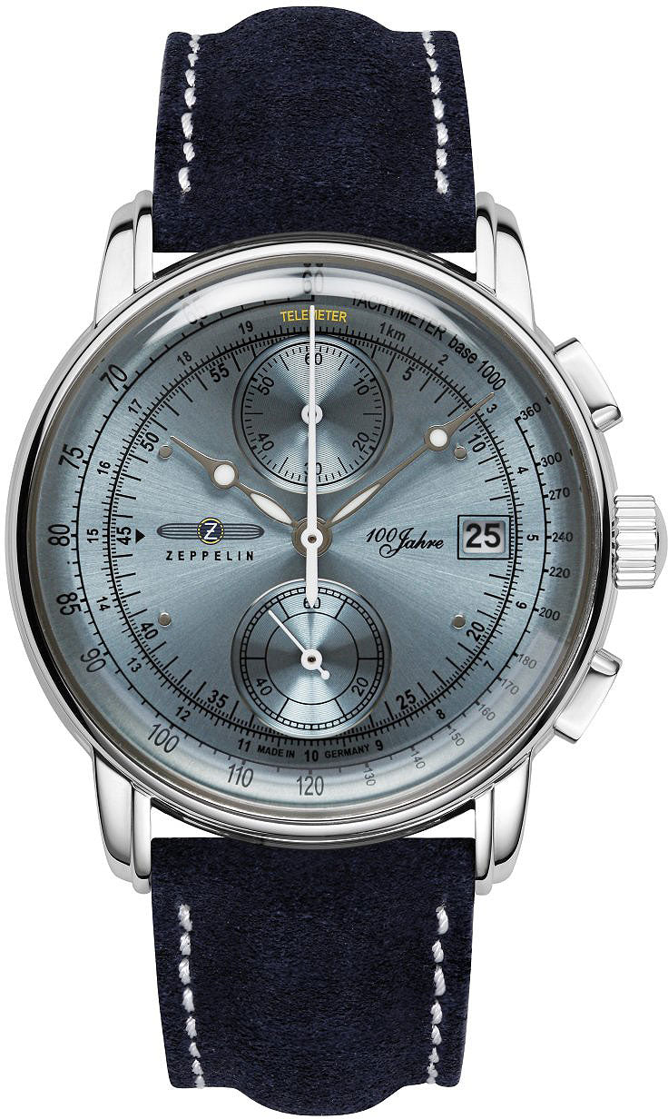 Montre pour homme Zeppelin 8670-3 • Chronographe • Verre minéral