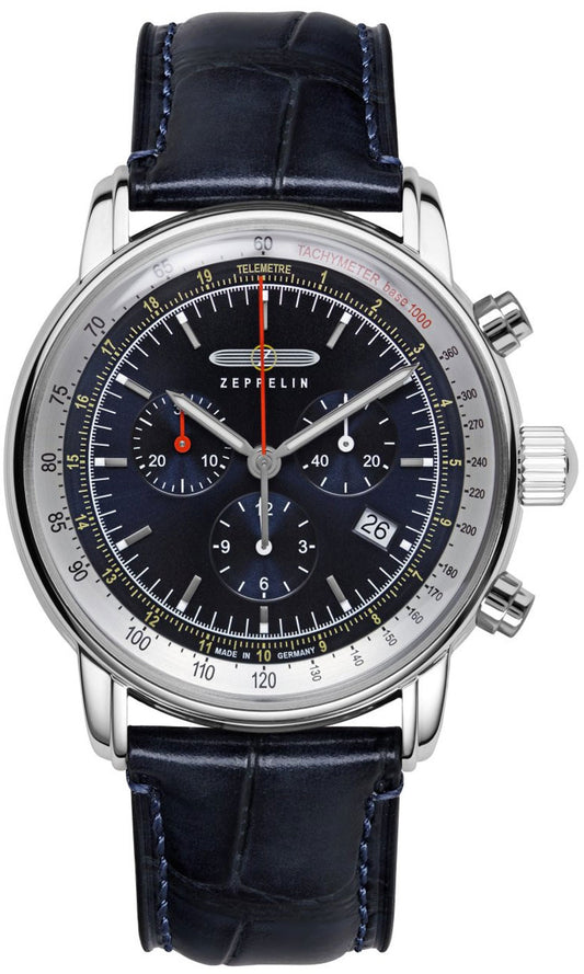 Zeppelin LZ 14 Marine 8888-3 Herrenuhr • Made in Germany • Historisches Flieger-Design