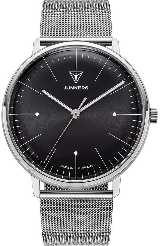 Junkers Bauhaus 9.06.01.02.M Men's Watch • Made in Germany • Milanese Bracelet