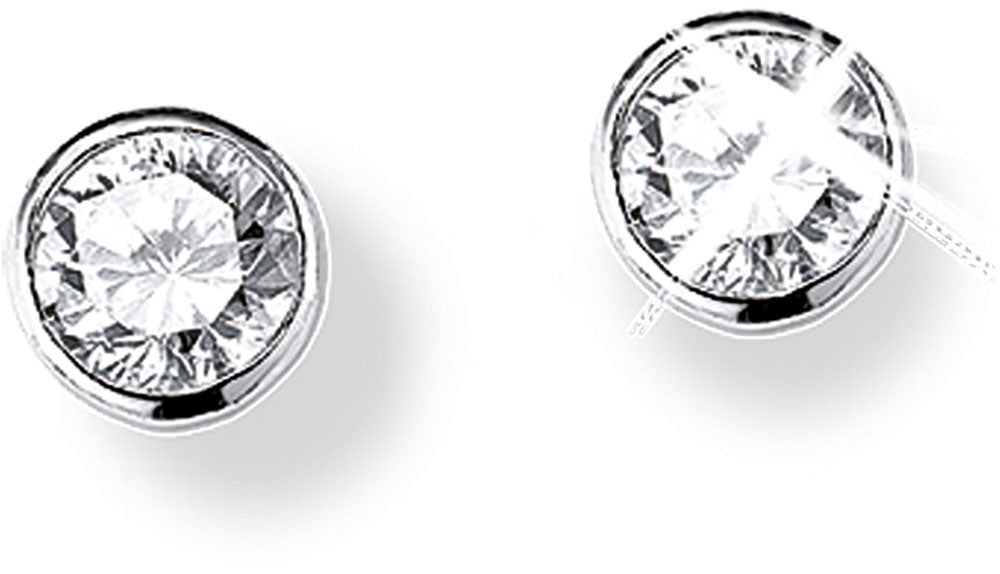Stud Earrings with Zirconia Stone - s.Oliver Jewelry Model: 9079094