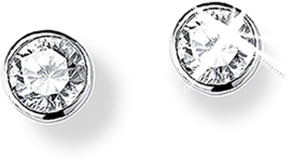 Stud Earrings with Zirconia Stone - s.Oliver Jewelry Model: 9079094