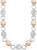 Two-tone necklace with crystals - s.Oliver Jewelry Model: 9239436