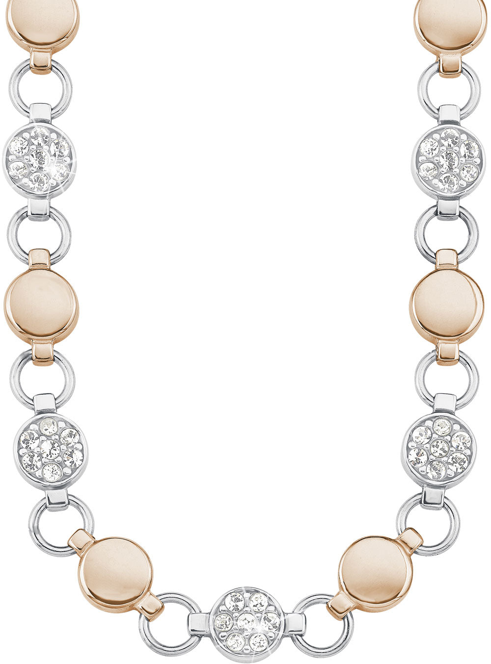 Two-tone necklace with crystals - s.Oliver Jewelry Model: 9239436