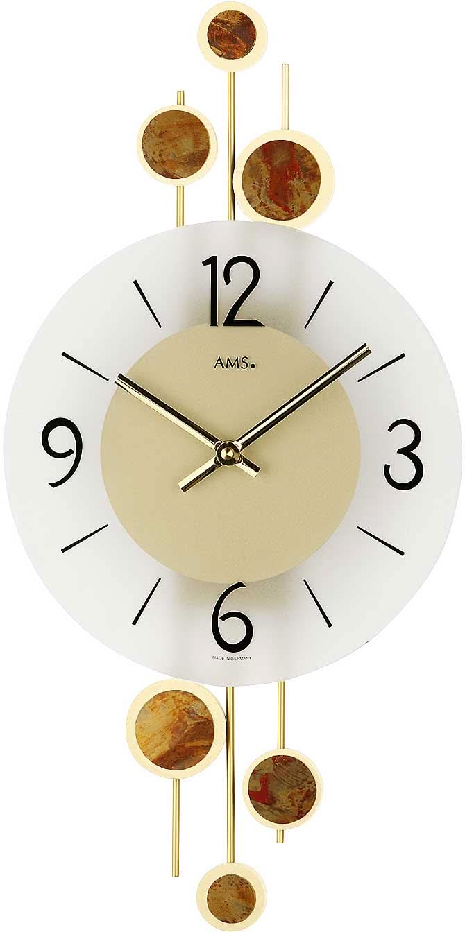 Horloge murale AMS 47x23x5 cm métal • Silencieuse • Design moderne