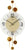 Horloge murale AMS 47x23x5 cm métal • Silencieuse • Design moderne